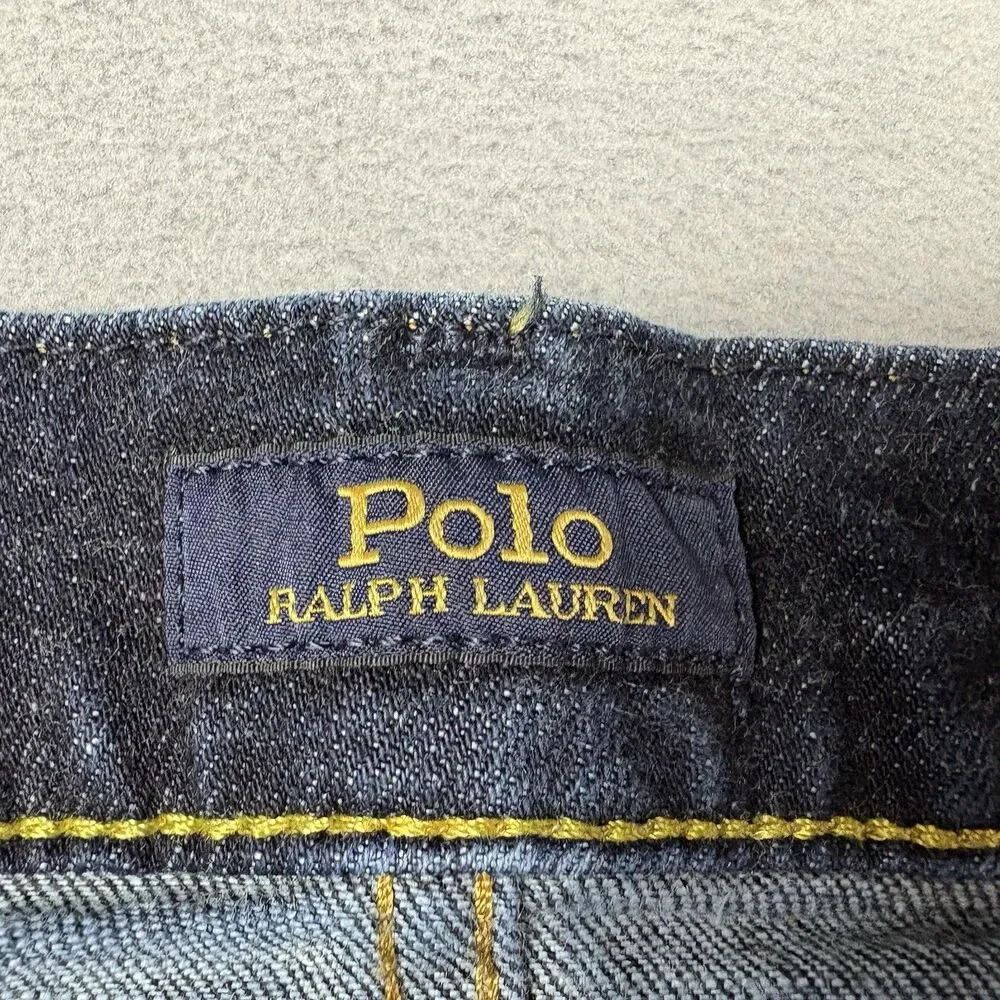 Polo Ralph Lauren Mens Size 34 Classic Fit Jeans Dark Wash Straight Leg Denim